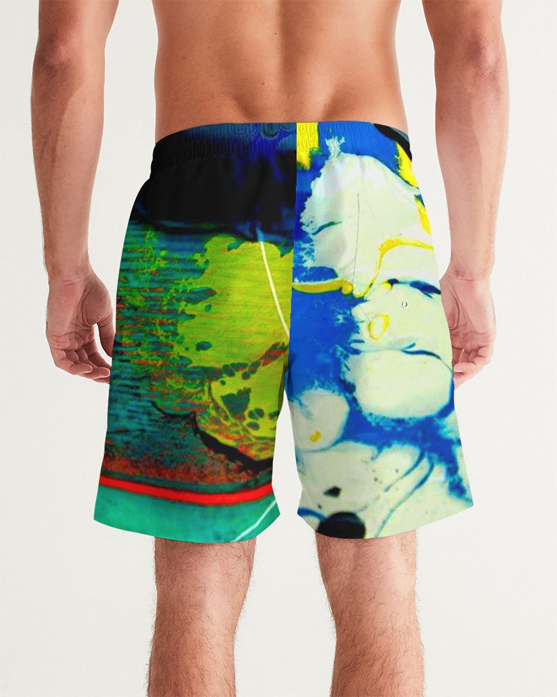 Men's Yellow Clouds - Swim Shorts - BY