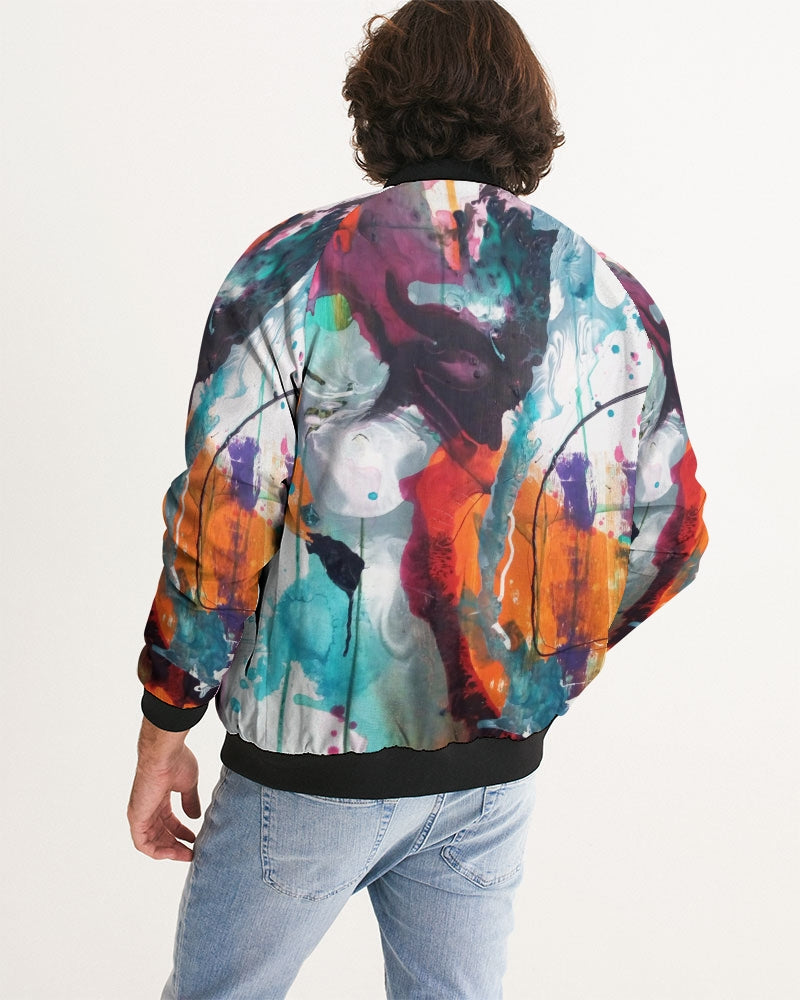 Men's Abstract Rust - Zip-Up Jacket - FO