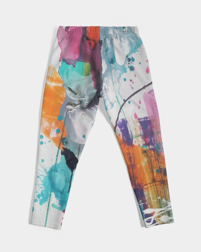 Men's Abstract Rust Jogging Bottoms - FO