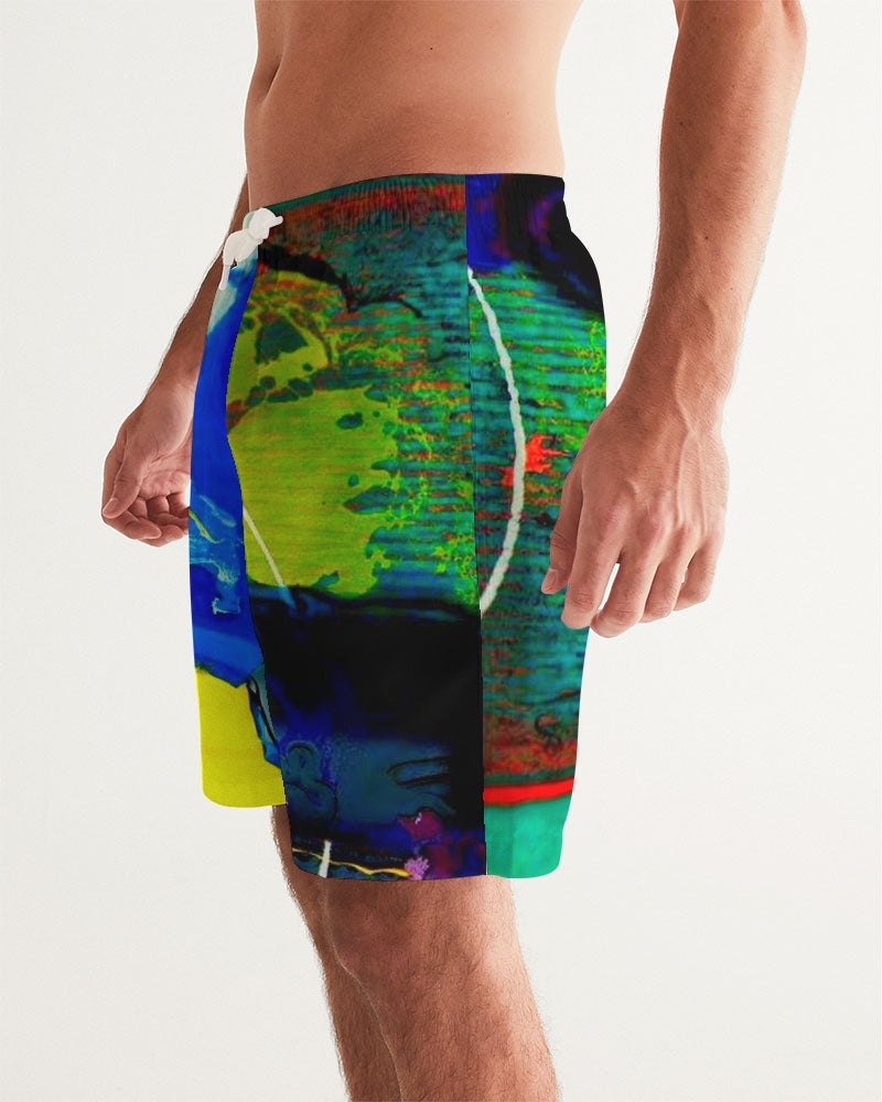 Men's Yellow Clouds - Swim Shorts - BY