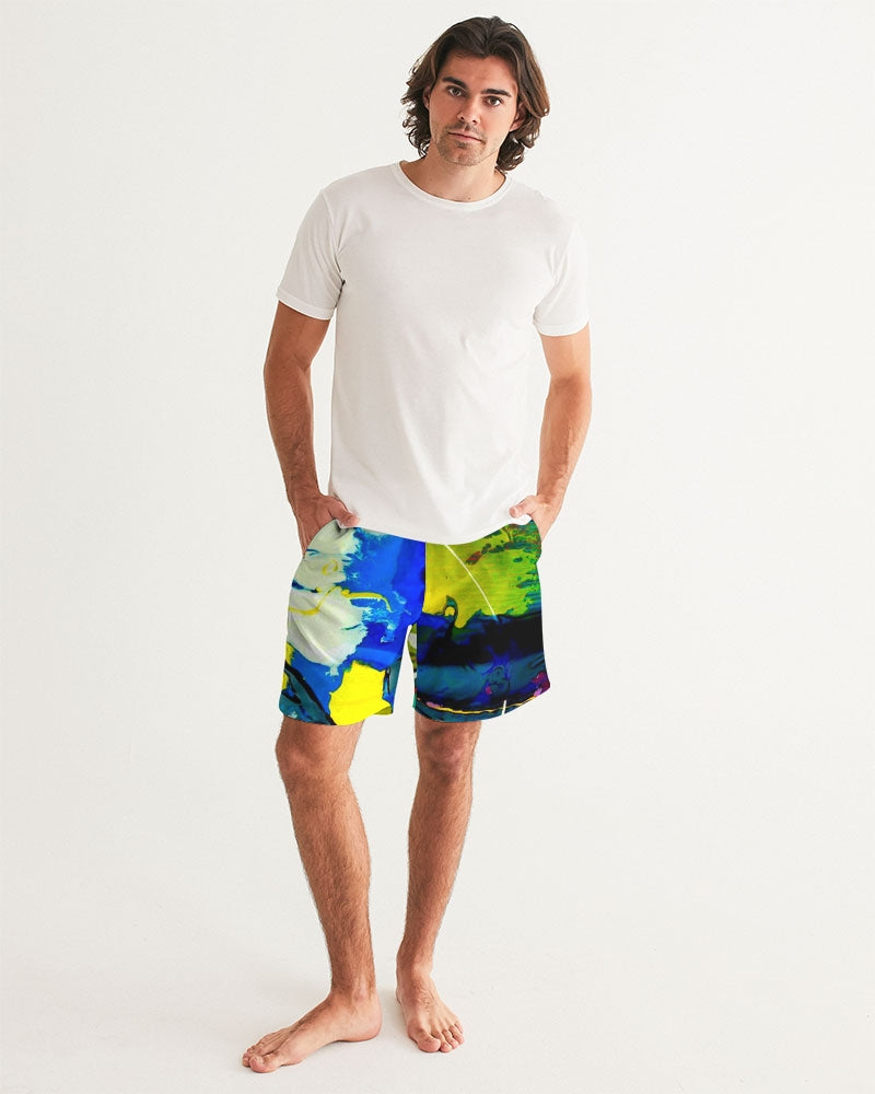 Men's Yellow Clouds - Swim Shorts - BY