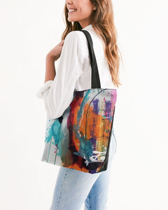 Abstract Rust - Canvas Zip Bag - FO