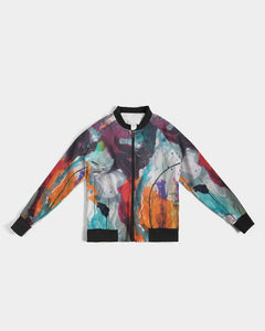 Women's Abstract Rust - Bomber Jacket - FO