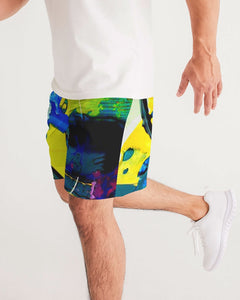 Men's Yellow Clouds - Sports Shorts - BY