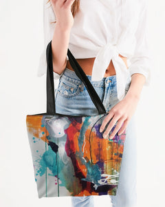 Abstract Rust - Canvas Zip Bag - FO